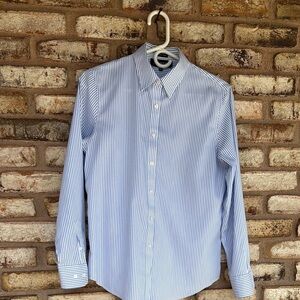 Classic Jones New York Blue Striped Shirt